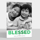 Blessed on White Foil Flat Photo Cards Image 1 of 7